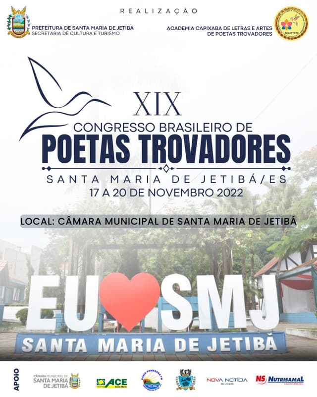 OMENDADORES HOMENAGEADOS PELO XIX CONGRESSO BRASILEIRO DE POETAS TROVADORES DE 17 A 20 DE NOVEMBRO EM SANTA MARIA DE JETIBÁ